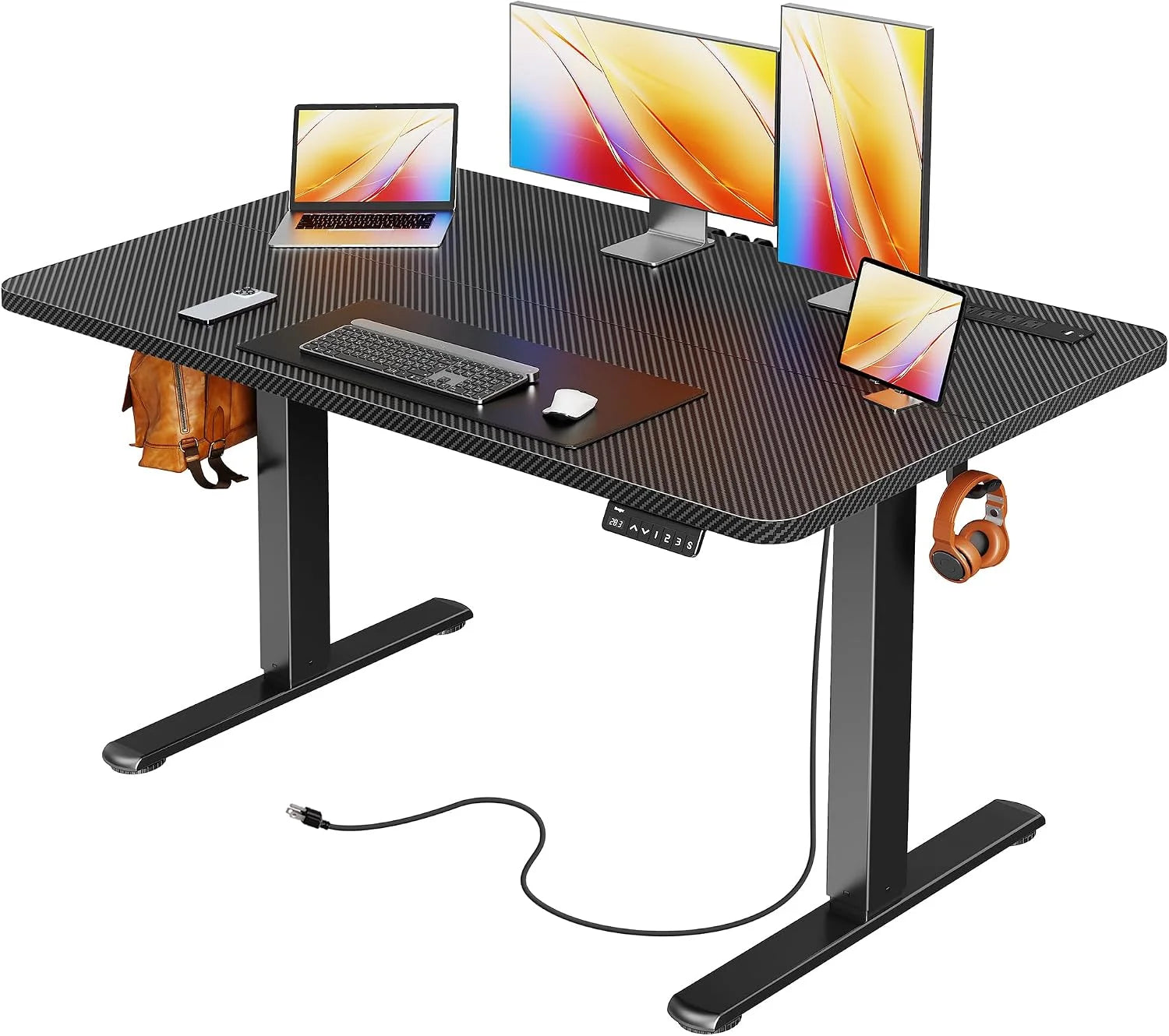 New Arrivals Electric Standing Desk with Power Outlets and USB-C Port, 47 X 24 Inch Height Adjustable Desk - Image 17