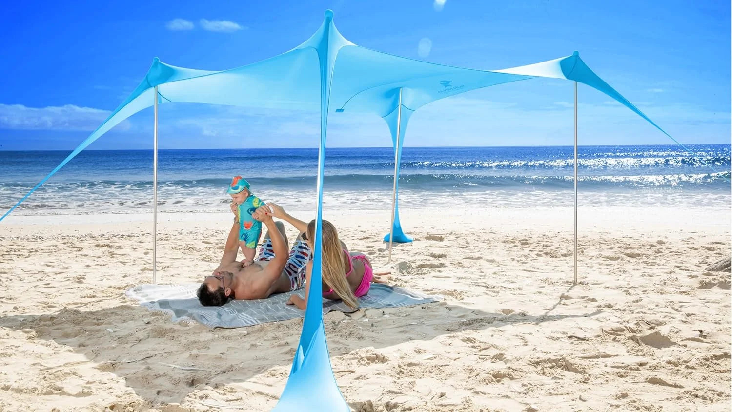 New Arrivals Ninja Beach Tent Sun Shelter UPF50+, Easy Pop Up Beach Canopy - Image 4