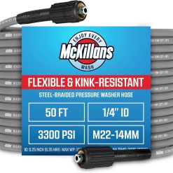 Alternative view of New Arrivals QC Installed Pressure Washer Hose 50 ft, Flexible & Kink-resistant, Steel-Braided & Durable- 3/8 QC