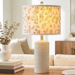 Alternative view of PoKat 23" Bedside Table Lamp for Bedroom Nightstands, White Modern Bedroom Lamp bifanuoyard
