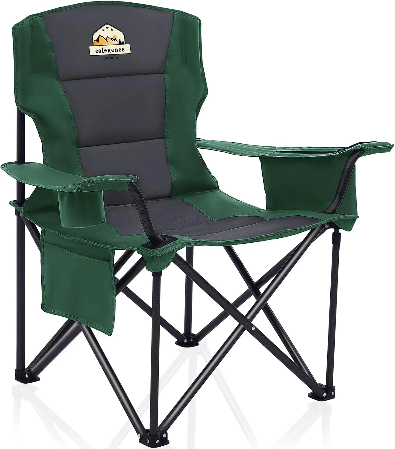 New Arrivals Oversized Heavy Duty Camping Chairs 2 Pack, 450 LBS Support Extra Wide Folding Portable Outdoor Chair - Image 9