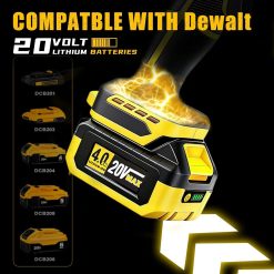 Alternative view of New Arrivals Leaf Blower for DEWALT 20V Max Battery, 720-CFM 180-MPH Handheld Electric Brushless Dust Blower with Light " For Yard Cleanup