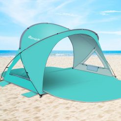 Alternative view of Gorich Beach Tent Sun Shelter with UPF50+ UV Protection for 1-2/3/4-5/6-7 Person, Lightweight & Portable Beach Shade bifanuoyard