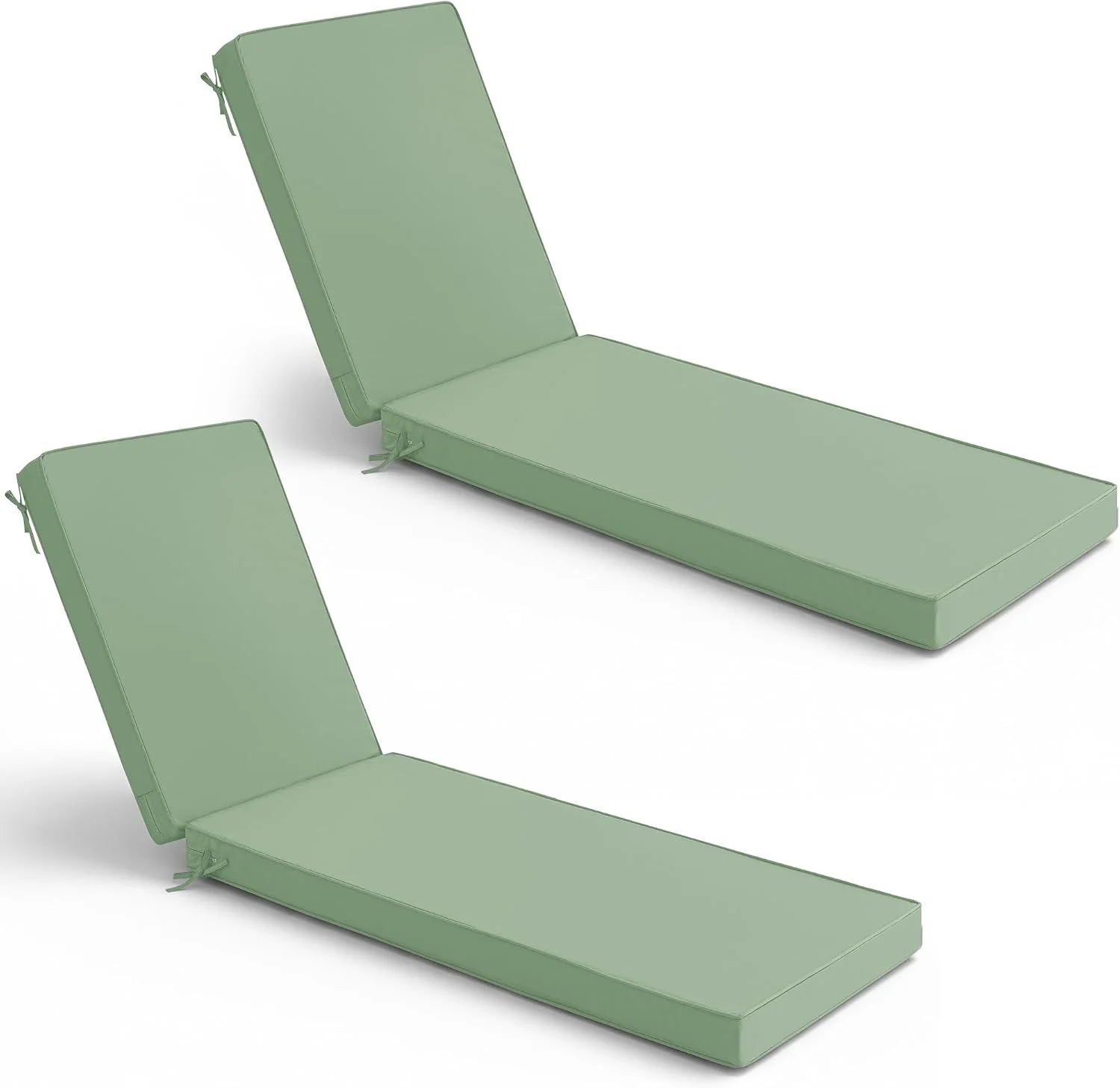 New Arrivals Chaise Lounge Cushions Outdoor Set of 2, Waterproof and Fade Resistant Sun Lounger Replacement Cushion - Image 6