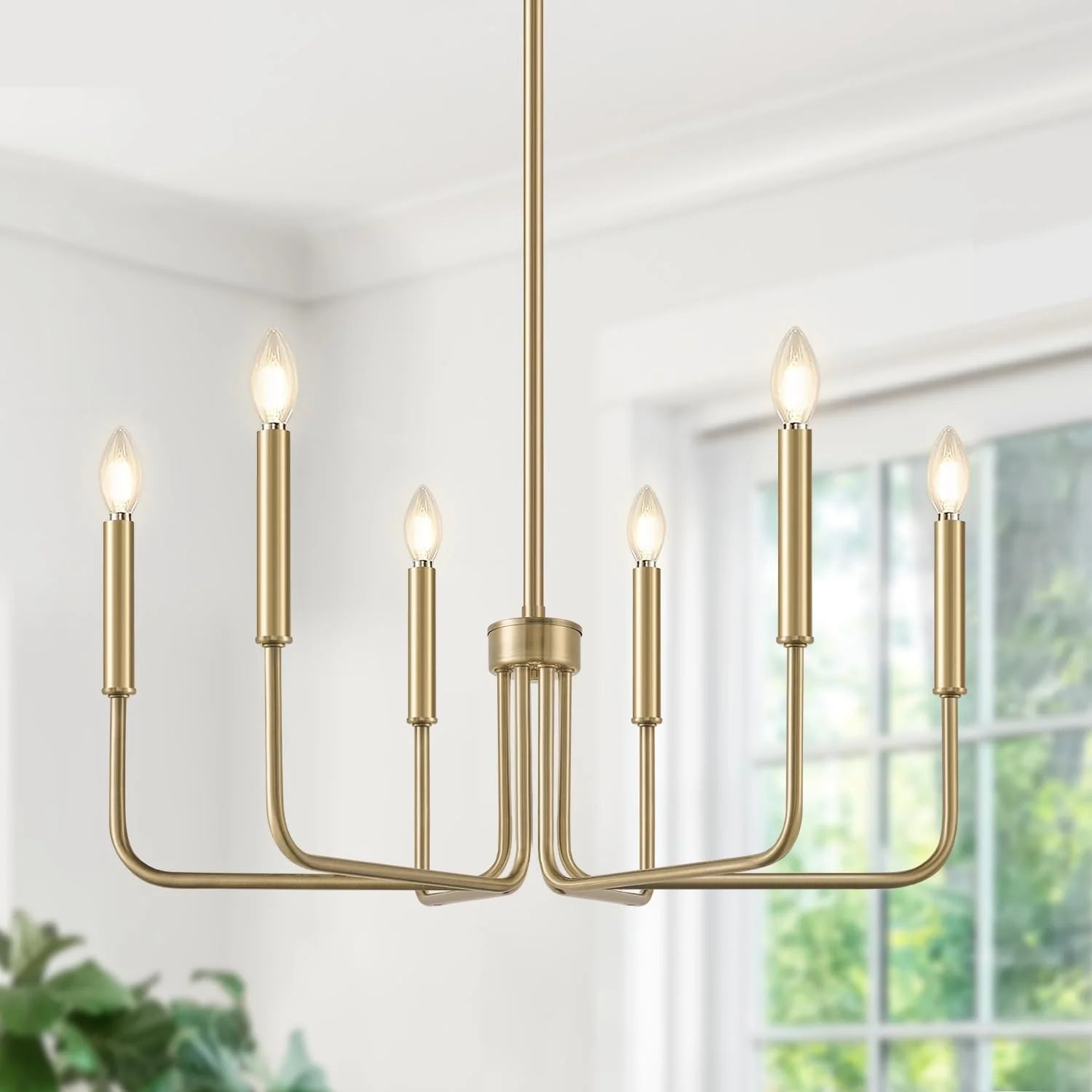 6-Light Farmhouse Chandelier for Dining Room Lighting Fixtures Hanging bifanuoyard - Image 15