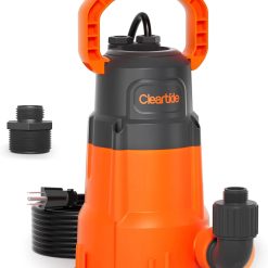 New Arrivals 1/3 HP Submersible Utility Pump, 2790 GPH High Flow, Portable Sump Pump with Auto Water Sensor