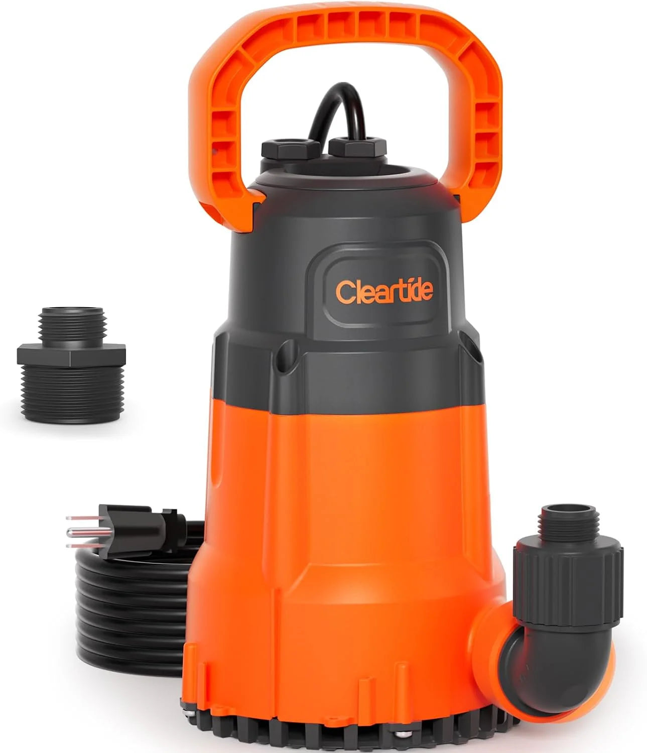 New Arrivals 1/3 HP Submersible Utility Pump, 2790 GPH High Flow, Portable Sump Pump with Auto Water Sensor