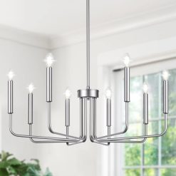 Alternative view of 6-Light Farmhouse Chandelier for Dining Room Lighting Fixtures Hanging bifanuoyard