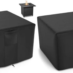 Alternative view of New Arrivals NUPICK 30 Inch Square Fire Pit Cover for Propane Fire Pit/Table