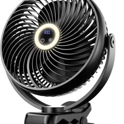 New Arrivals Koonie 8" 10000mAh Battery Operated Misting Fan with Max. 48 Hrs Runtime
