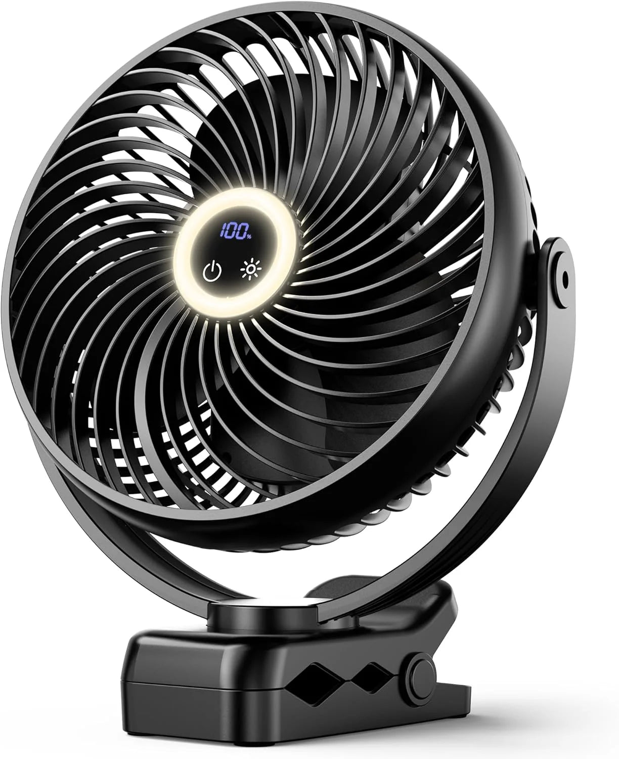 New Arrivals Koonie 8" 10000mAh Battery Operated Misting Fan with Max. 48 Hrs Runtime