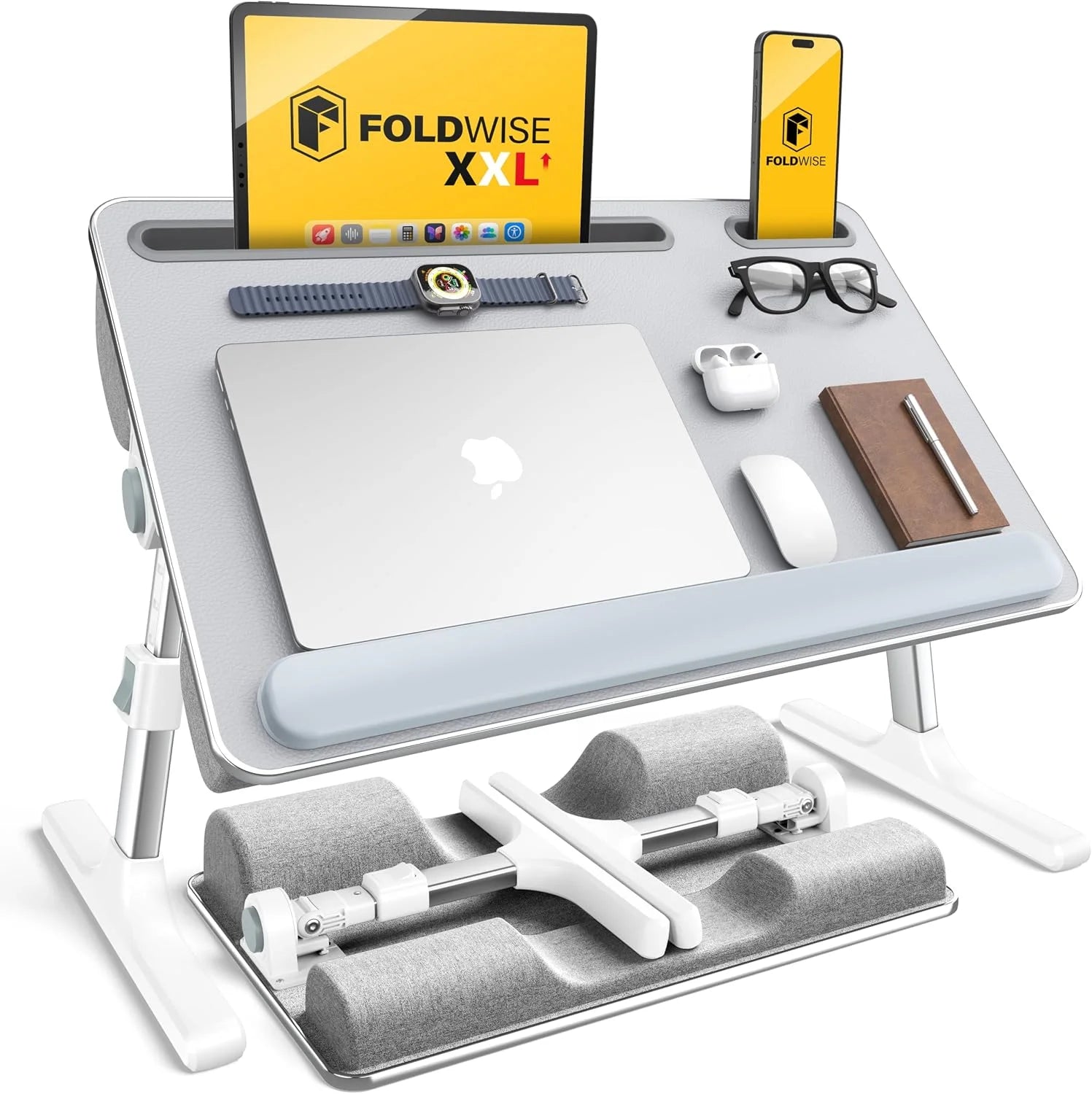 New Arrivals 2-in-1 Lap & Bed Desk with Soft Cushions, Adjustable Height & Angle - Image 2