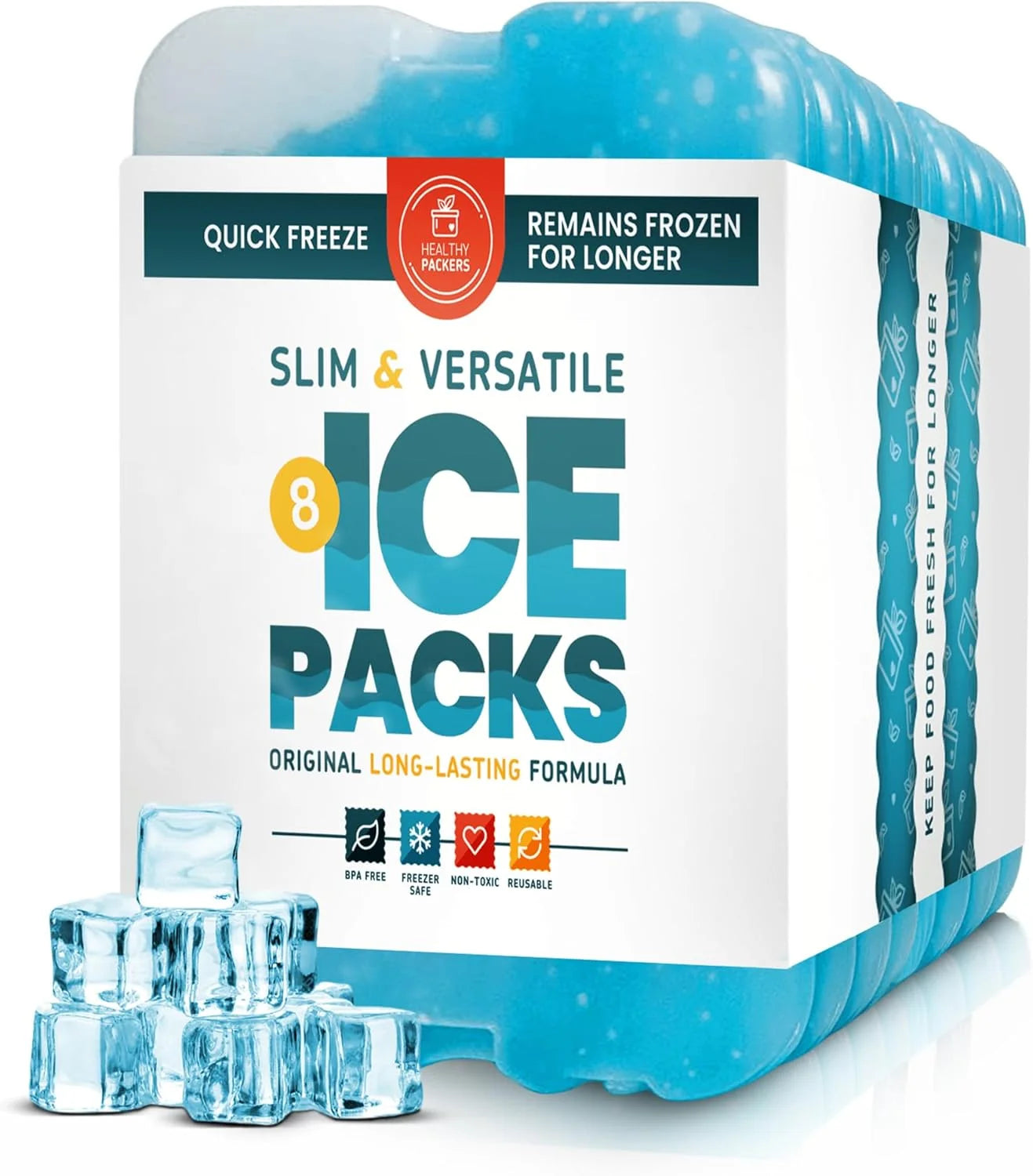New Arrivals Packers Ice Packs for Lunch Boxes & Coolers " Freezer Packs " Original Cool Pack - Image 2