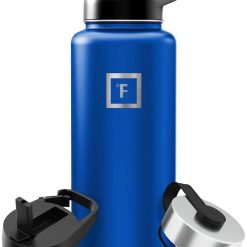 New Arrivals FLASK 32 oz Wide Mouth Water Bottle with 3 Lids