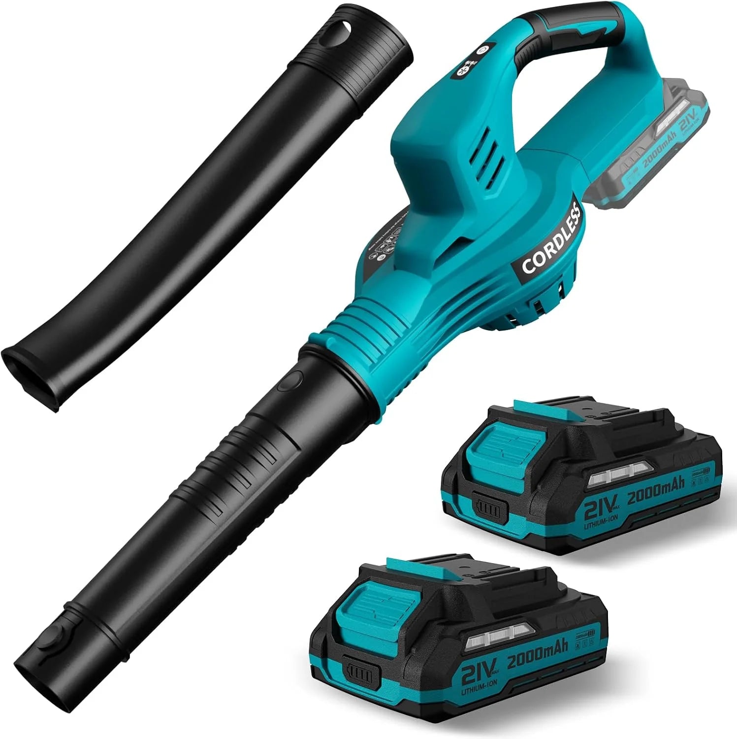 New Arrivals Blower Cordless 21V Electric with 2 Batteries and Charger Lightweight – For Yard Cleanup