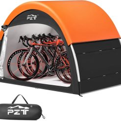 New Arrivals Upgraded Bike Tent with Rain Cover, Outdoor Storage Shed for 2-3 Bikes