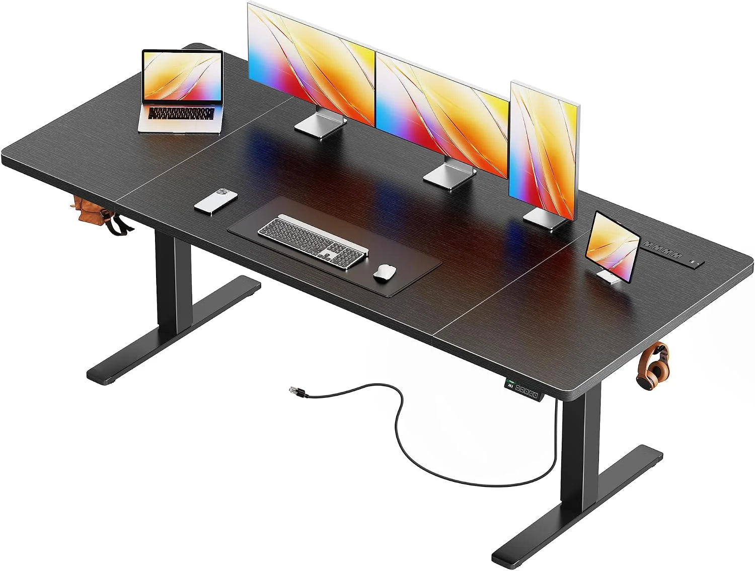 New Arrivals Electric Standing Desk with Power Outlets and USB-C Port, 47 X 24 Inch Height Adjustable Desk - Image 13