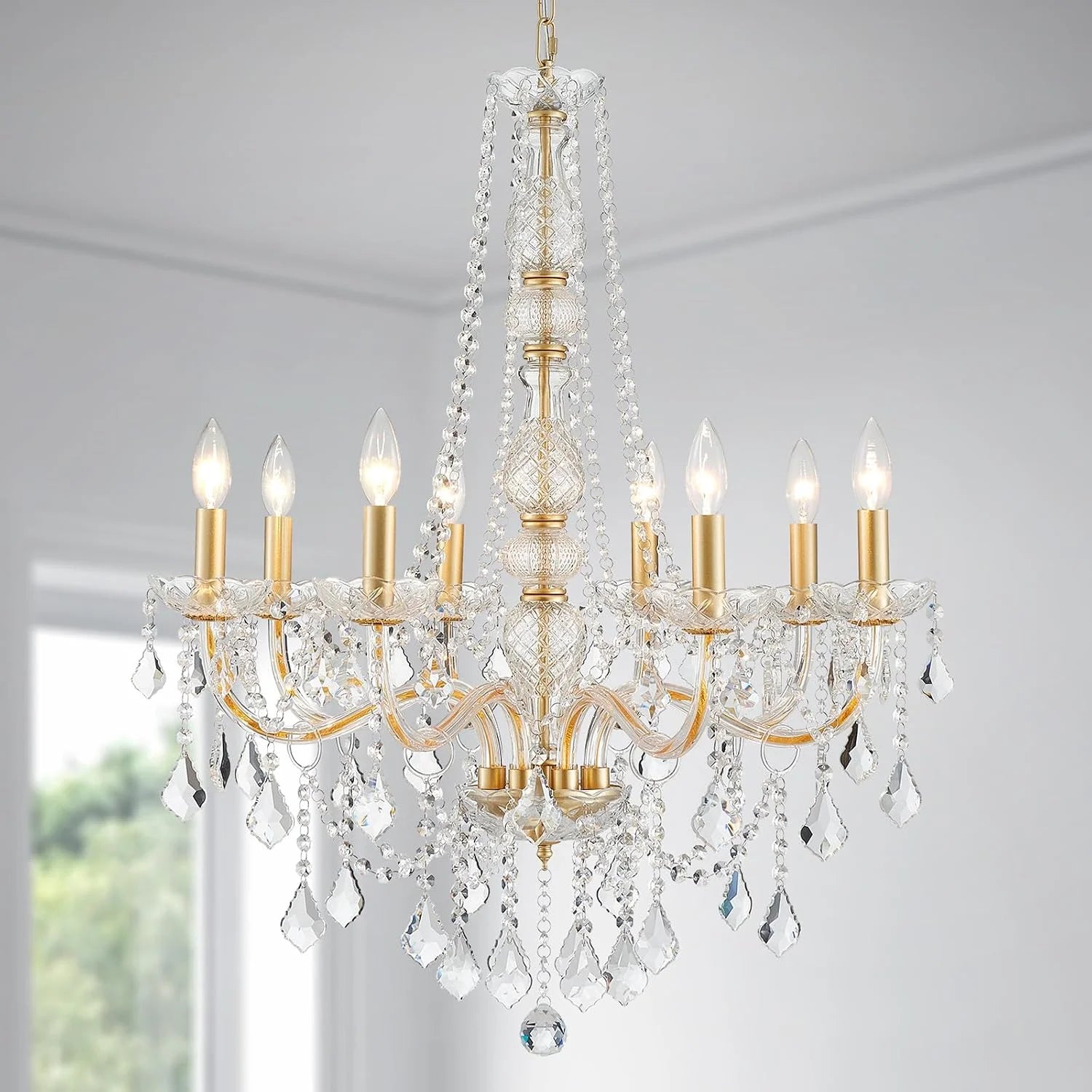 New Arrivals 5-Light Crystal Candle Chandelier Pendant Ceiling Light Modern Lighting Fixture for Bedroom Hallway Bar Kitchen - Image 21