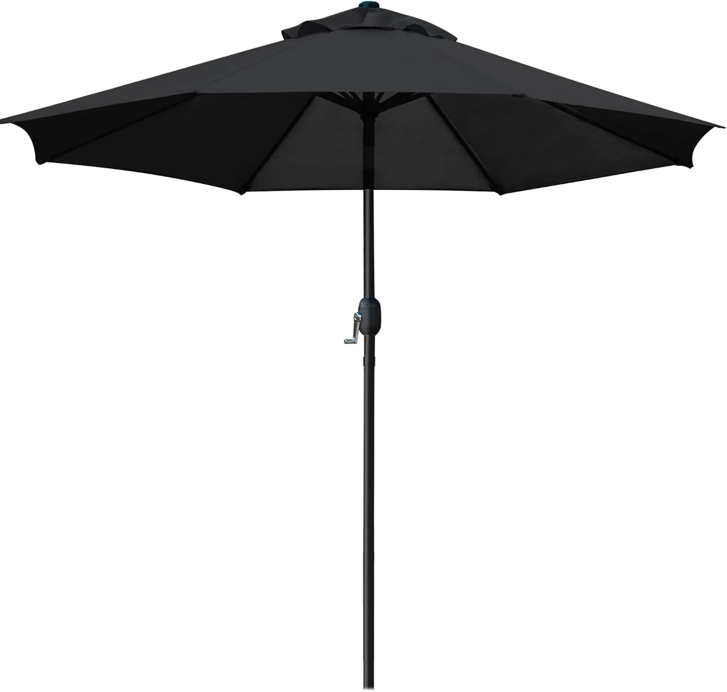 Sunnyglade 9" Patio Umbrella Outdoor Table Umbrella with 8 Ribs Tan - Image 6