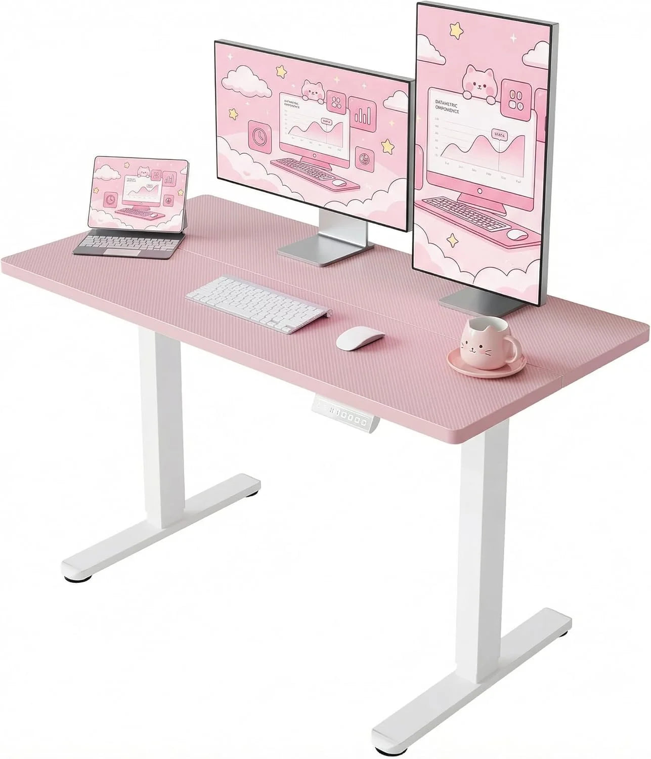 HUANUO 32 Small Electric Standing Desk Adjustable Height, 4 Memory Height Settings bifanuoyard - Image 36