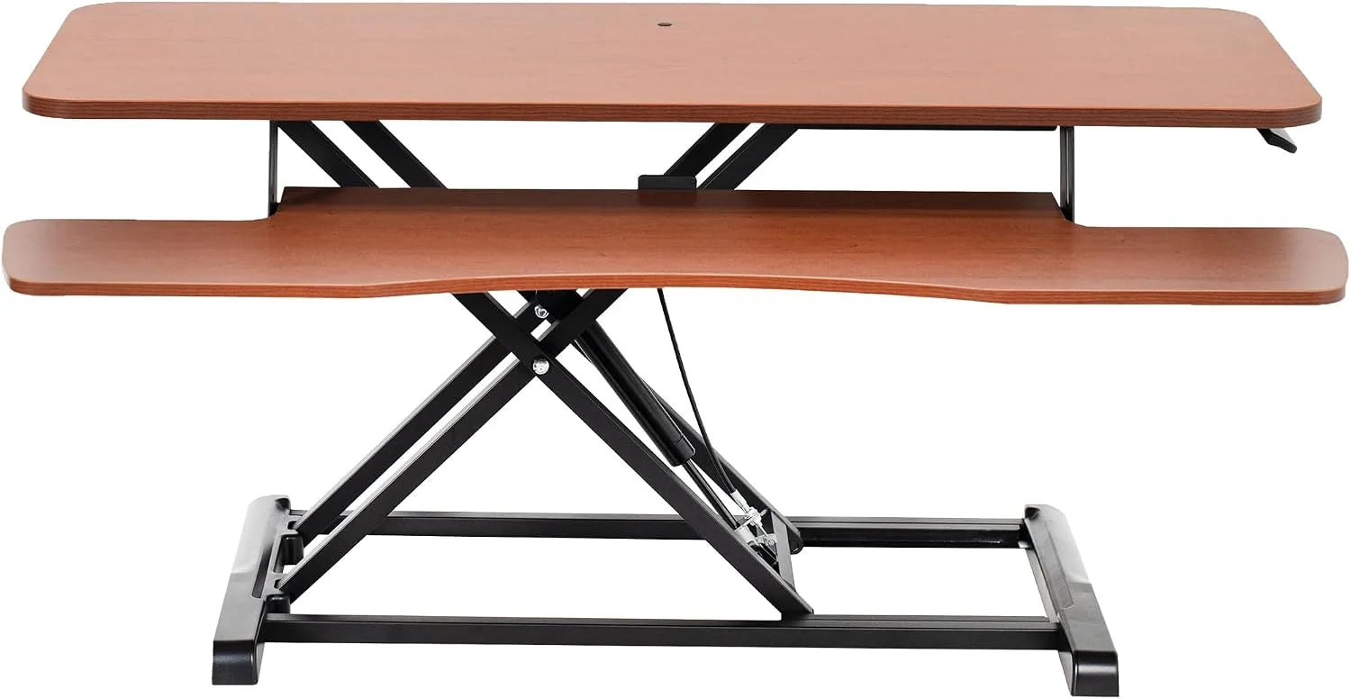 New Arrivals 32 inch Desk Converter, K Series, Height Adjustable Sit to Stand Riser, DESK-V000K - Image 3