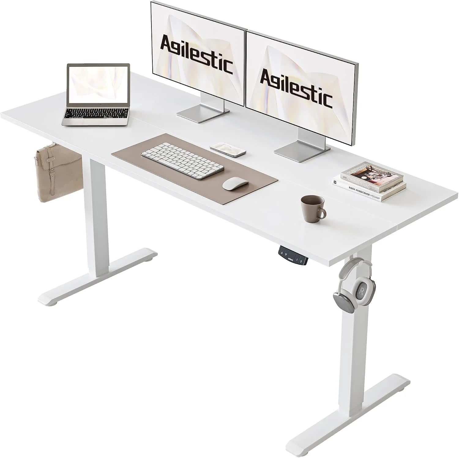 New Arrivals Electric Standing Desk, 48 x 24 Inches Height Adjustable Desk - Image 8
