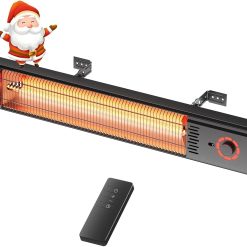 New Arrivals Outdoor Heater for Patio 1500W, 8H Timer, Waterproof, Infrared Electric Wall-Mounted Patio Heater