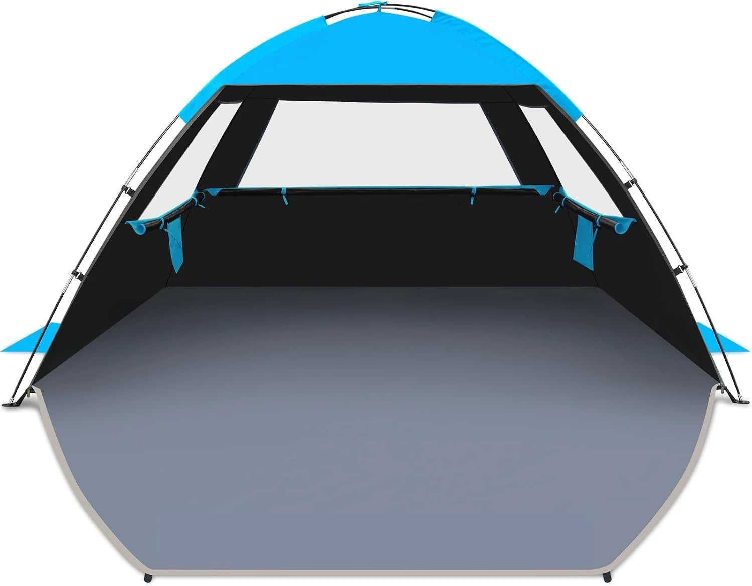 Gorich Beach Tent Sun Shelter for 3/4/6/8/10 Person with UPF 50锛?UV Protection, Lightweight & Easy Setup Beach Shade bifanuoyard
