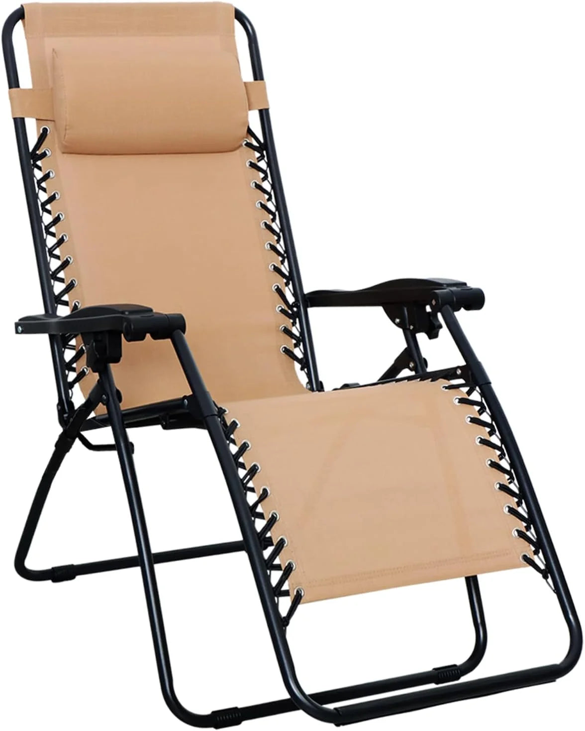 Amazon Basics Zero Gravity Lounge Chair with Pillow, Foldable Outdoor Reclining Chair for Patio and Beach bifanuoyard
