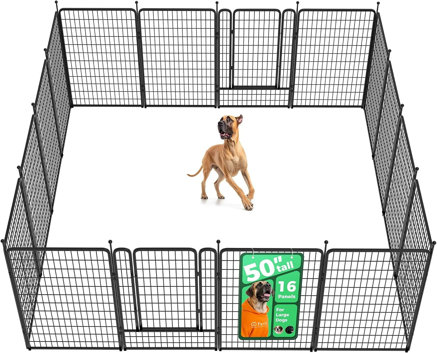 New Arrivals Rollick Dog Playpen, Indoor, 24 H, 8 Panels - Image 14