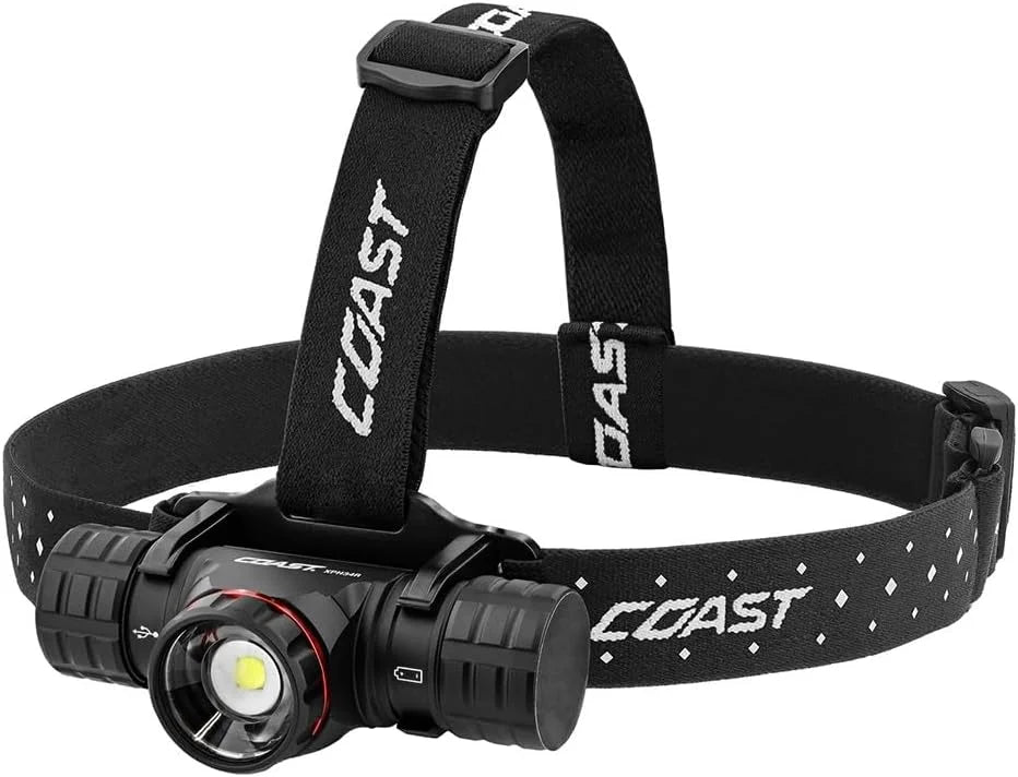 New Arrivals XPH34R 2700 Lumen USB-C Rechargeable-Dual Power LED Headlamp with Pure Beam Twist Focus and Magnetic Base