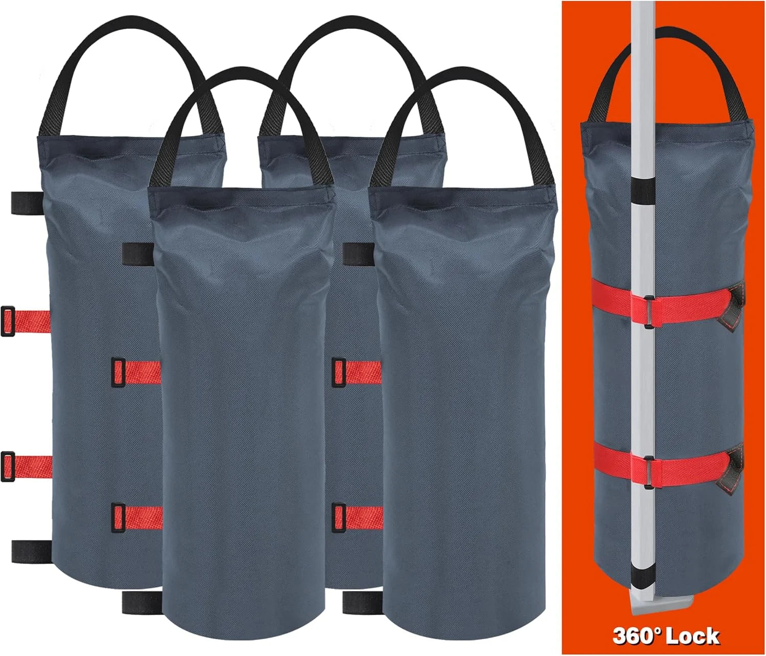 New Arrivals USA 125LBS 4-Pack Universal Canopy Weights, Secure Wind Protection to Prevent Tipping - Image 3