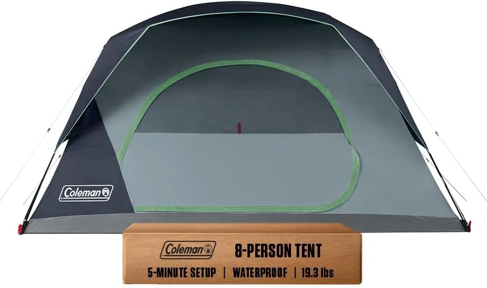 Coleman Skydome Camping Tent with 5 Minute Setup, 2/4/6/8 Person Weatherproof Tent with Rainfly & Carry Bag bifanuoyard - Image 6
