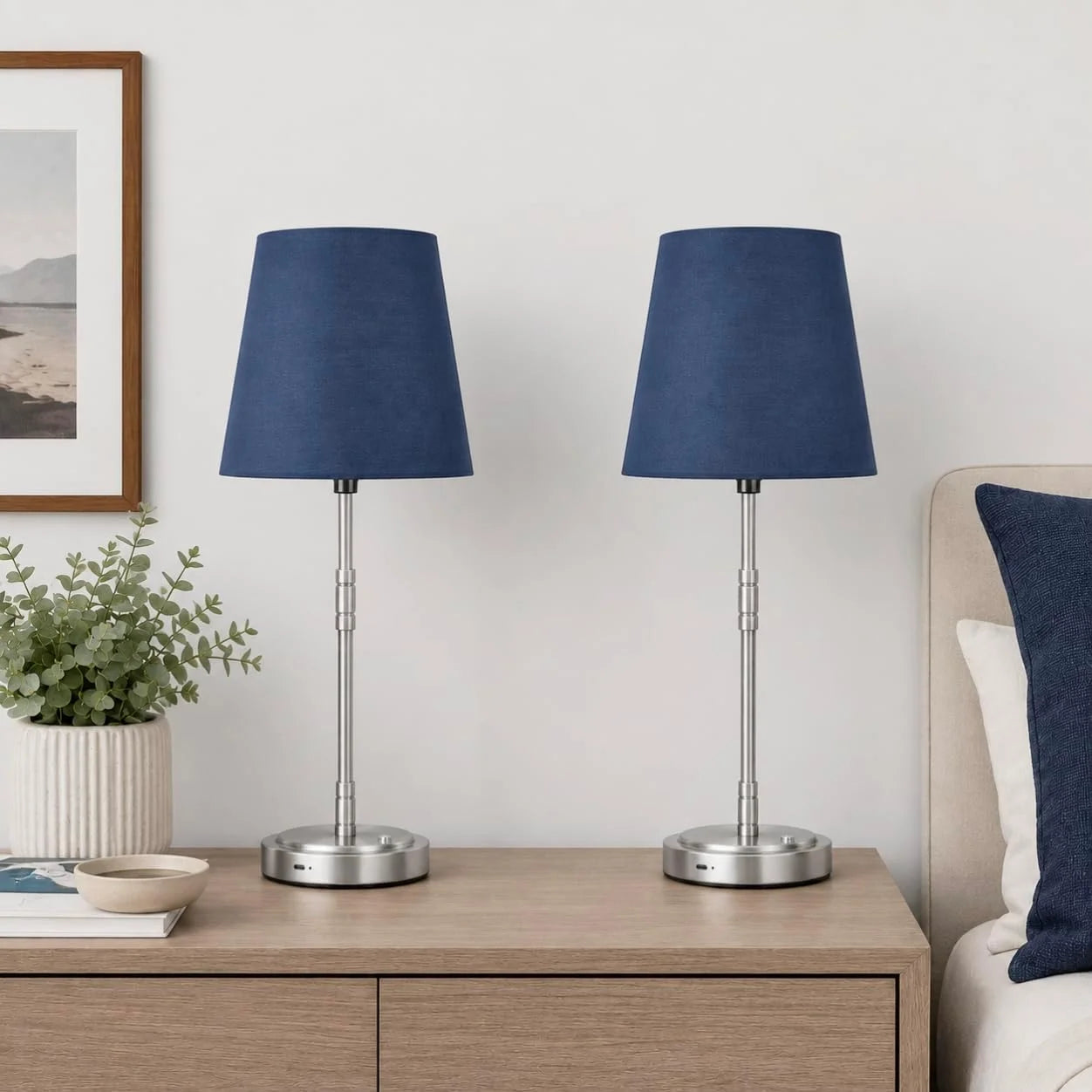 Cordless Table Lamps Set of 2 ¨C Battery Operated Lamp with 7500mAh Rechargeable Battery, Dimmable, Bulb Included bifanuoyard - Image 3