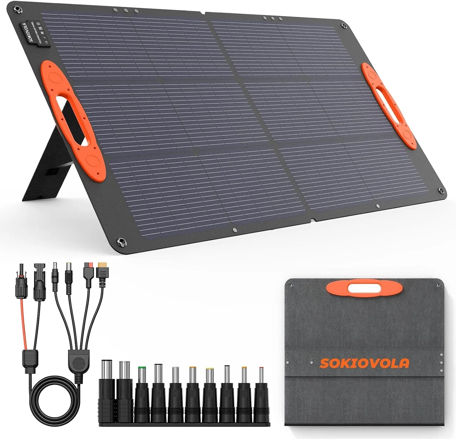 SOKIOVOLA N-Type 16BB 220W Portable Solar Panel for EF/Jackery/Bluetti/Anker Power Station, IP68 Waterproof Foldable bifanuoyard - Image 3