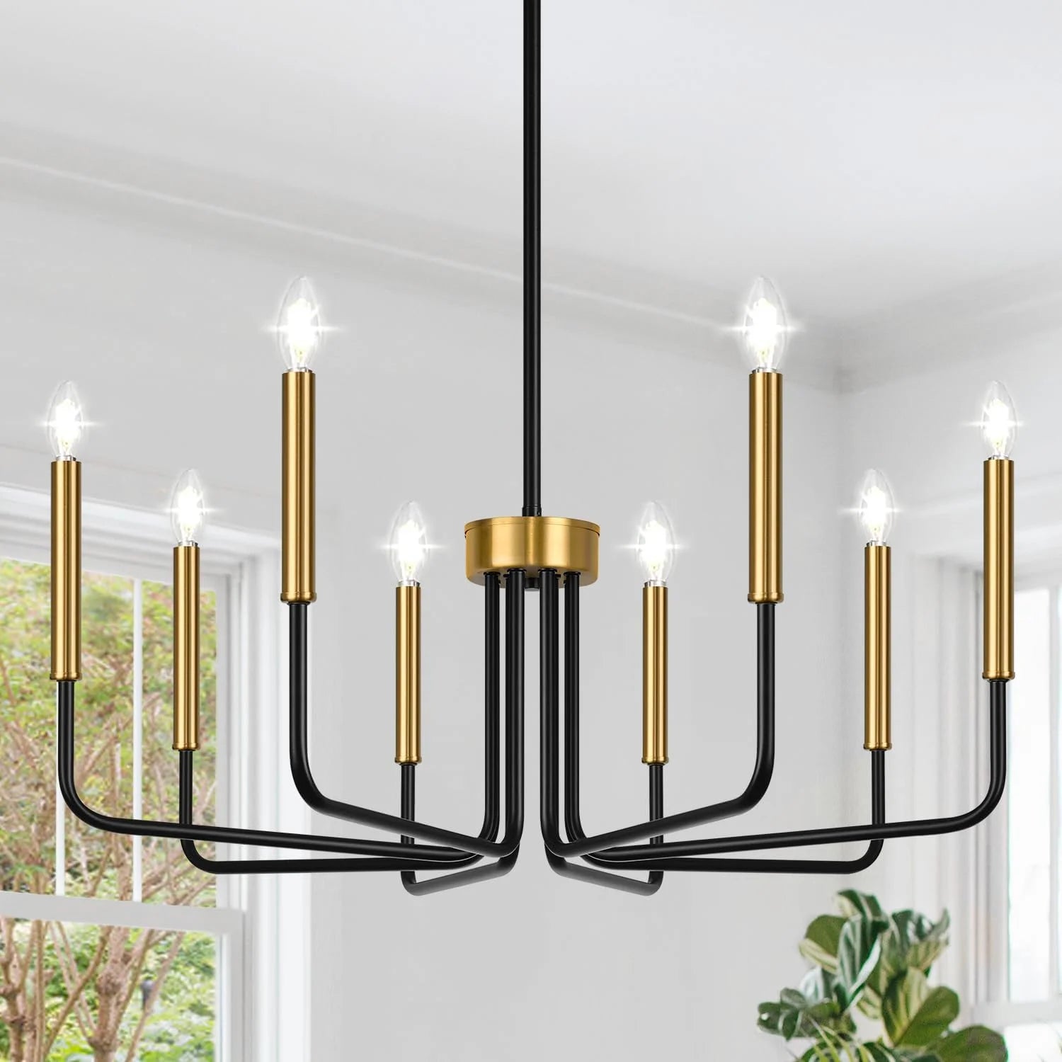 6-Light Farmhouse Chandelier for Dining Room Lighting Fixtures Hanging bifanuoyard - Image 10