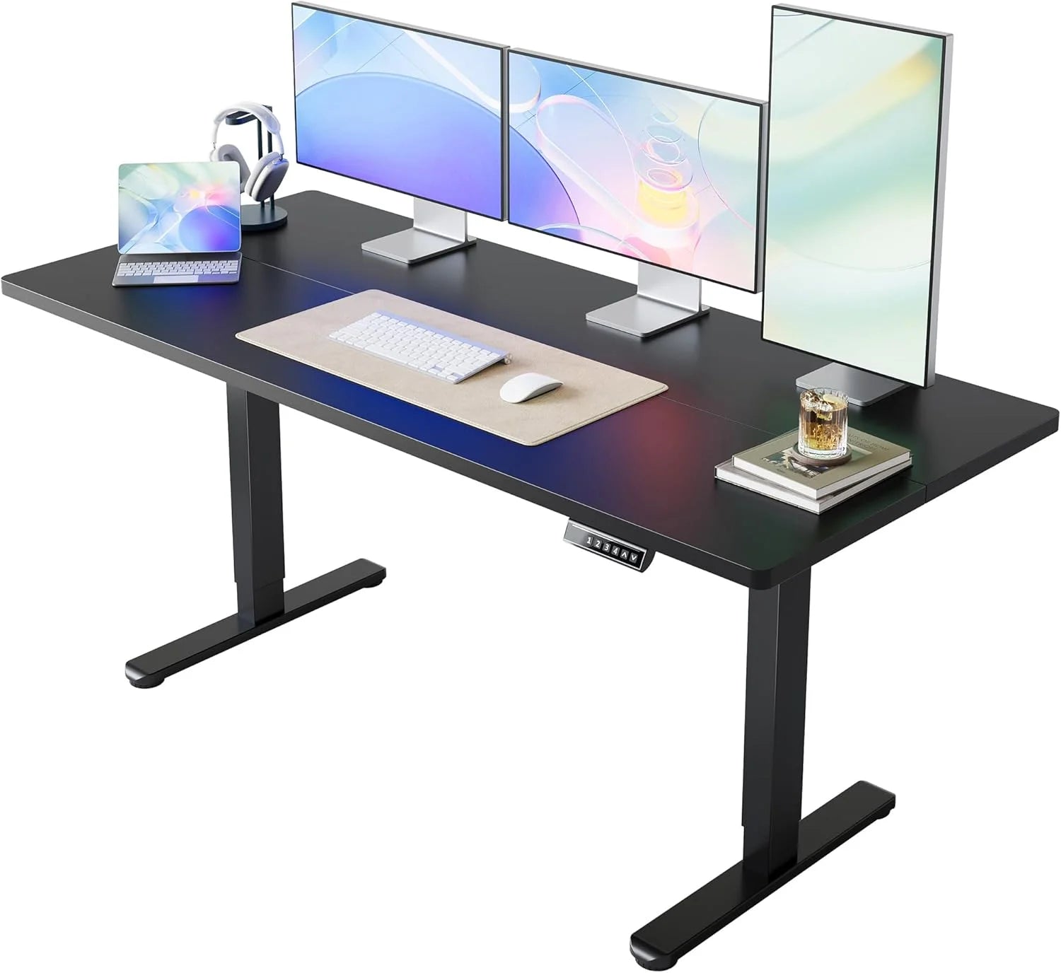 HUANUO 32 Small Electric Standing Desk Adjustable Height, 4 Memory Height Settings bifanuoyard - Image 35
