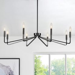 ACANER 6-Light Brushed Gold Farmhouse Chandelier for Dining Room bifanuoyard