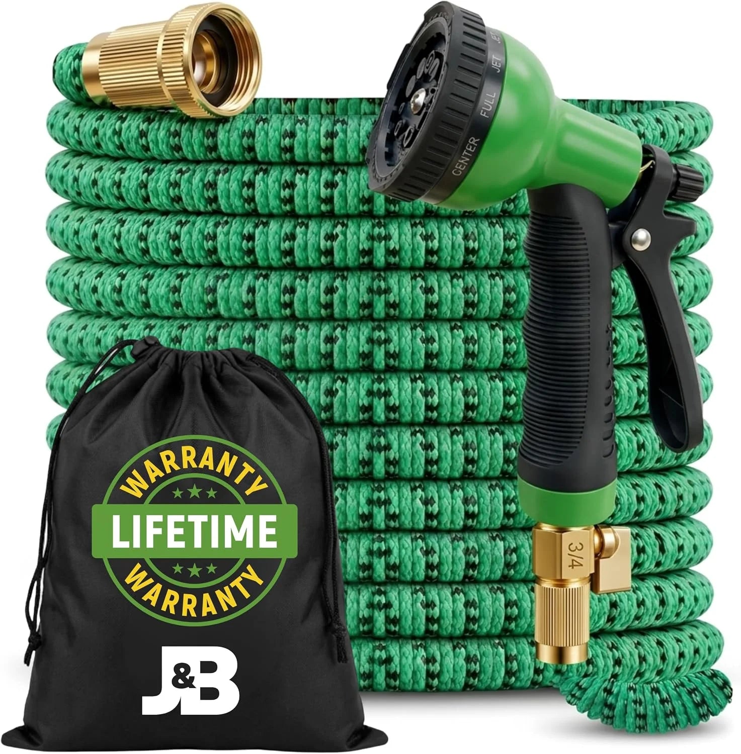 XpandaHose 75ft Expandable Garden Hose, Lightweight, Ultra Strong 3750D fabric, 4-layer latex core - Image 2