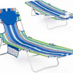 Alternative view of WEJOY Folding Tanning Chair with Face Hole, 5-Position Face Down Beach Lounge Chair for Sunbathing bifanuoyard