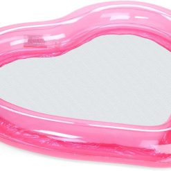 Alternative view of New Arrivals Original Clear Heart Water Hammock with Mesh Pool Float for Summer Pool Parties