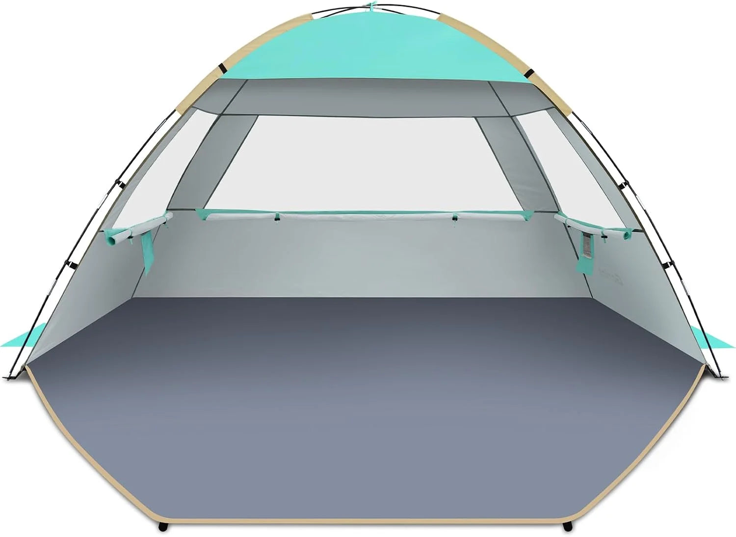 Gorich Beach Tent Sun Shelter for 3/4/6/8/10 Person with UPF 50锛?UV Protection, Lightweight & Easy Setup Beach Shade bifanuoyard - Image 10