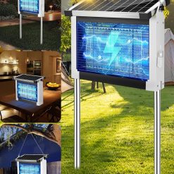 Alternative view of Solar Bug Zapper Outdoor, PhatroyYee Mosquito Zapper 4500V, Waterproof Portable Fly Zapper, Rechargeable Electric bifanuoyard