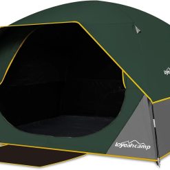Tent 4/6 Person Blackout Camping Tent with Rainfly, Waterproof Portable Double Layer Family Dome Tent