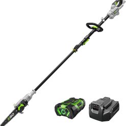 Alternative view of New Arrivals EGO POWER+ Pole Saw for Tree Trimming, Cordless Electric Pole Saw with Telescopic LED Cut Line Indicator