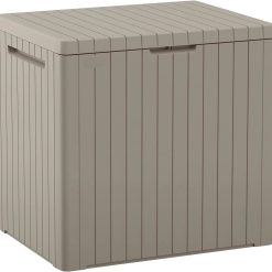 Alternative view of Keter City 30 Gal Outdoor Storage Box and Patio Side Table