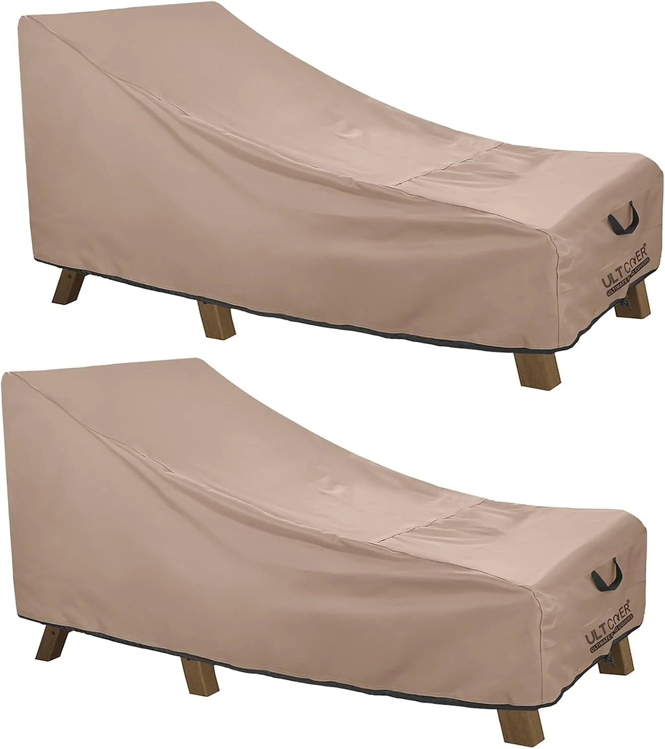 New Arrivals Outdoor Chaise Lounge Cover 2 Pack, 84L x 32W x 32H