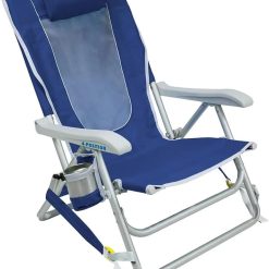 New Arrivals Outdoor Sunshade Backpack Beach Chair, Reclining Folding Canopy Chair with Durable Armrests