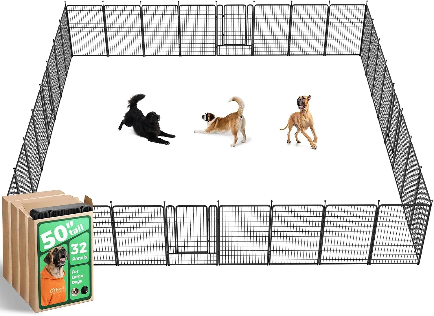 New Arrivals Rollick Dog Playpen, Indoor, 24 H, 8 Panels - Image 13