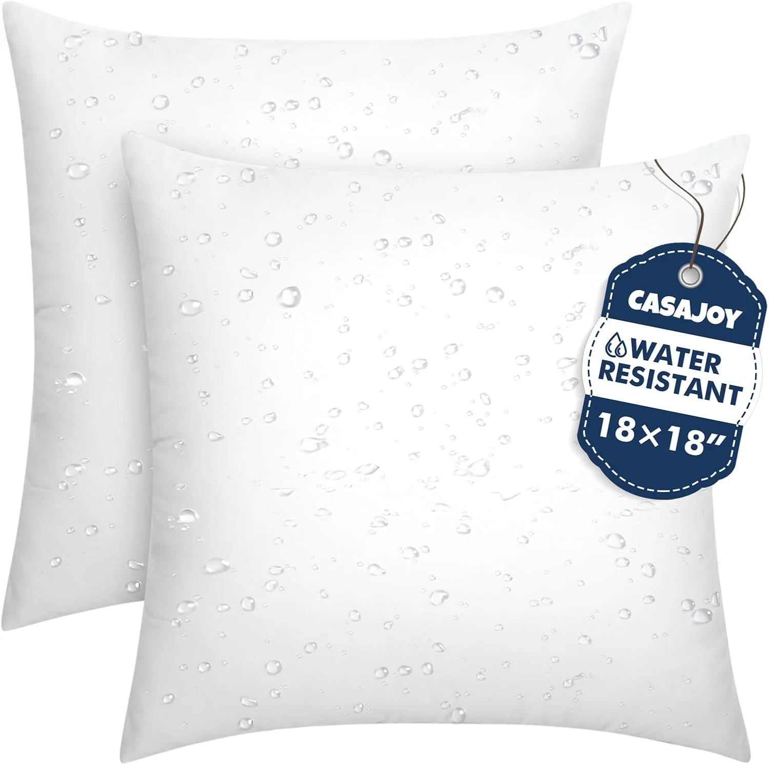 New Arrivals CASAJOY Set of 2 12×20 Outdoor Pillows,Water Resistant Lumbar Pillow Insert - Image 2
